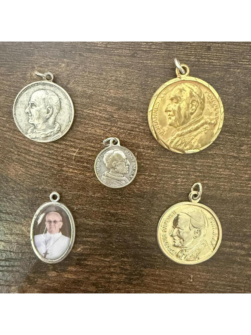 Vintage Catholic ANNO SANTO Holy Year Pope Vatican Medal Lot 1950 1975 1984 5pc